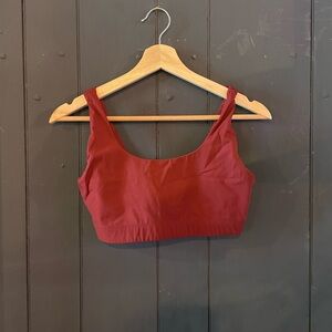 Everlane Sports Bra Performance Burnt Red Orange
